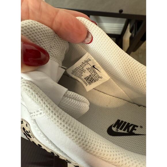 Womens Nike Court Vision Low Shoes White Leopard Print size 10 sneaker shoes - Picture 7 of 8